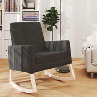 Detailed information about the product Rocking Chair Black Fabric