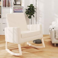 Detailed information about the product Rocking Chair Cream Fabric