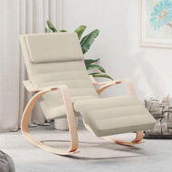 Detailed information about the product Rocking Chair Cream Fabric