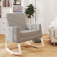 Detailed information about the product Rocking Chair Light Grey Fabric