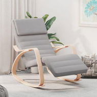 Detailed information about the product Rocking Chair Light Grey Fabric