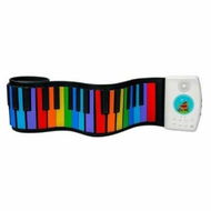 Detailed information about the product Roll Up Keyboard Flexible Piano 49 Keys Silicone Foldable Colorful Soft Keyboard Electronic Piano Rainbow Key Rechargable