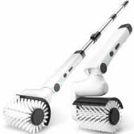 Detailed information about the product Roller Electric Spin Scrubber 2-Speed Waterproof Cordless Power Cleaning Brush 4 Multi-Purpose Brush Heads Telescopic Pole for Deep Floor,Bathroom