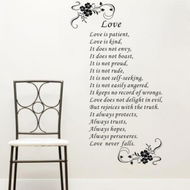 Detailed information about the product ROMANTIC LOVE POETRY Wall Stickers