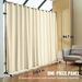 Room Divider, 8 ft x 10 ft(96Ã—120inch) Portable Panel Room Divider with Wheels Curtain Divider Stand, Room Divider Privacy Screen for Office, Bedroom, Dining Room, Study, Beige. Available at Crazy Sales for $259.95