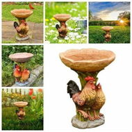 Detailed information about the product Rooster Bird Feeder Resin Statue Figurine Decoration Animal Living Room Candy Plate Storage Garden Home Decor