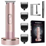 Detailed information about the product (Rose Gold)Hair Trimmer for Women,Waterproof Trimmer for Wet & Dry Use,Rechargeable Hair Trimmer,Electric Razor&Shaver with Standing Recharge Dock