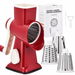 Rotary Cheese Grater Hand Crank Cheese Shredder Vegetable Mandoline Slicer for Kitchen 3 in 1 Changeable Blades for Cheese Potato Nuts Chocolate Ice. Available at Crazy Sales for $29.99