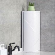 Detailed information about the product Rotary Triangle Shelf Dustproof Antibacterial Storage Rack Wall Corner for Bathroom Kitchen Bedroom Grey/WhiteGrey S