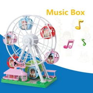 Detailed information about the product Rotating Ferris Wheel Creative Music Box Toy Playground Dollhouse For Kid Best Education Toy Gifts