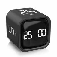 Detailed information about the product Rotating Pomodoro Timer 5,25,10 50 Minutes Preset,Desk Productivity Flip Timer,ADHD Tool Cube Countdown Stopwatch,Vibration/High/Low Volume/Custom Modes