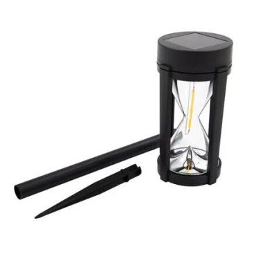 Round Head Tungsten Hourglass Ground Plug Light Solar Lawn Garden Landscape Waterproof