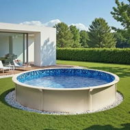Detailed information about the product Round Pool Liner 18ft Unibead Style Pool Liner 52in Wall Height