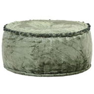 Detailed information about the product Round Pouffe Velvet 40x20 Cm Green