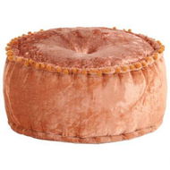 Detailed information about the product Round Pouffe Velvet 40x20 Cm Rust