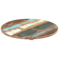 Detailed information about the product Round Table Top 50 cm 25-27 mm Solid Reclaimed Wood