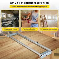 Detailed information about the product Router Sled, 64 inches /162.6 cm Width, Slab Guide Jig for Woodworking with Locking Function, Portable and Easy to Adjust, Trimming Planing Machine for Wood Flattening, Home DIY