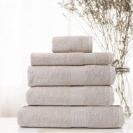 Detailed information about the product Royal Comfort Cotton Bamboo Towel 5pc Set - Beige