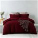 Royal Comfort Vintage Washed 100 % Cotton Quilt Cover Set Double - Mulled Wine. Available at Crazy Sales for $79.97