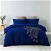 Royal Comfort Vintage Washed 100 % Cotton Quilt Cover Set Single - Royal Blue. Available at Crazy Sales for $69.96