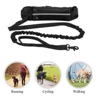 Detailed information about the product Running Waist Bag with Reflective Dog Walking Leash for Night Jogging with Leash for Outdoor Activities, Black