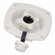 Detailed information about the product Rv Mains Water Inlet, Easy Grip Button Wide Application Leak Proof Rv Wall Mount Water Inlet for Caravan, White