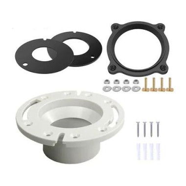 RV Toilet Flange Seal Kit Designed for Sealand 510, 511H,2010,2011, Include 385345892 Socket RV Toilet Flange, 385316140,385311462 RV Flush Seal and 385310063 RV Toilet Seal, 4 in 1 Combo Kit