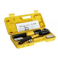 Detailed information about the product RYNOMATE 8 Ton Hydraulic Crimping Tool with 9 Dies( Yellow) RNM-HTL-100-SL