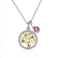 Detailed information about the product S925 Pure Silver Multiple Crystal Life Tree Pendant Necklace