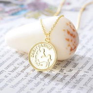 Detailed information about the product S925 Silver Coin Pendant Necklace