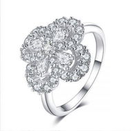 Detailed information about the product S925 Sterling Silver Four-Leaf Clover Style Ring