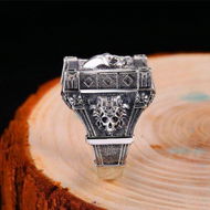 Detailed information about the product S925 Sterling Silver Gothic Ring