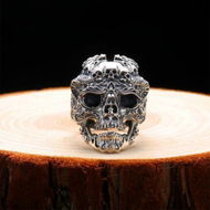 Detailed information about the product S925 Sterling Silver Gothic Ring