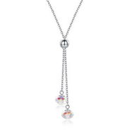 Detailed information about the product S925 Sterling Silver Round Bead Pendant Sterling Silver Necklace