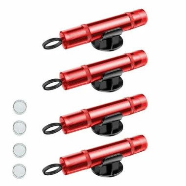 Safe Car Emergency Hammer,Car Windscreen Breaker with Seat Belt,Quick Cutter Emergency Window Breaker,Car Escape Emergency Tool (4 Pack Red)