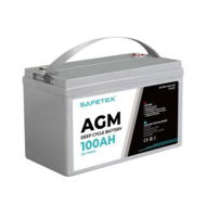 Detailed information about the product Safetex 12V 100Ah AGM Deep Cycle Lead Acid SLA Battery Solar Caravan Camping