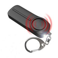 Detailed information about the product Safety Siren Keychain Loud Alarm for Women Protection, Self Defense Safesound Personal Alert Device with LED Light, Black