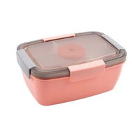 Detailed information about the product Salad Lunch Containers, 45 oz Bowls with 3 Compartments, Dressings Container for Toppings, Men, Women, Pink