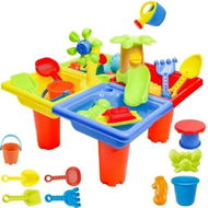 Detailed information about the product Sand Water Table Kids Beach Summer Sandbox Table Outdoor Activity Water Wheel Molds Kids Toy Christmas Birthday Gift