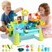 Sand Water Table Toy Water Pump Faucet Sensory Kids Girls Boys Battery Operated Elephant Splash Park Pretend Meal Fishing Playset. Available at Crazy Sales for $59.99