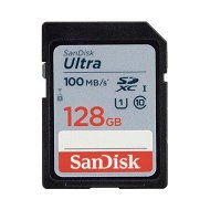 Detailed information about the product SanDisk 128GB Ultra SDXC UHS-I Memory Card - 100MB/s, C10, U1, Full HD, SD Card - SDSDUNR-128G-GN6IN