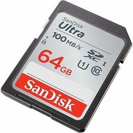 Detailed information about the product SanDisk 64GB Ultra SDXC UHS-I Memory Card - 100MB/s, C10, U1, Full HD, SD Card - SDSDUNR-064G-GN6IN