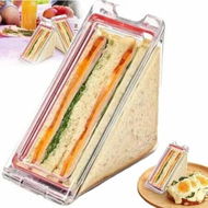 Detailed information about the product Sandwich Container Reusable Detachable Easy Clean Leak Proof Food Storage Portable Lunch Box BPA Free Eco-Friendly Snack Carrier Picnic Travel