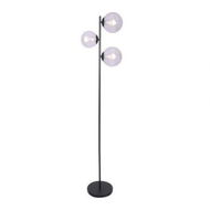 Detailed information about the product Sarantino 3-Light Black Metal Floor Lamp