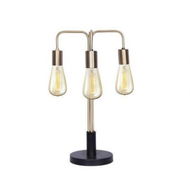 Detailed information about the product Sarantino Exposed Bulb Industrial Table Lamp