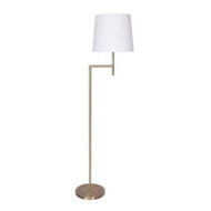 Detailed information about the product Sarantino Metal Floor Lamp - Antique Brass