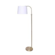 Detailed information about the product Sarantino Metal Floor Lamp Brass Finish Adjustable Height