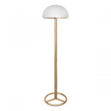 Sarantino Metal Floor Lamp In White Acrylic Shade