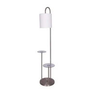 Detailed information about the product Sarantino Metal Floor Lamp With Glass Shelves