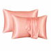 Satin Pillowcase Set of 2 Silk Pillow Cases for Hair and Skin Satin Pillow Covers 2 Pack with Envelope Closure (51*66cm CORAL Orange). Available at Crazy Sales for $14.99